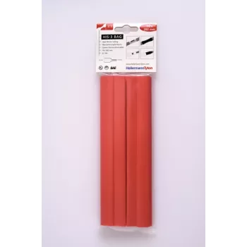 HELLERMANNTYTON HIS-3 Termosusitraukiančių vamzdelių rinkinys, 3:1, 12 mm / 4 mm, raudonas 308-31211