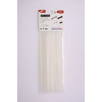HellermannTyton HIS-3 šilumai susitraukiančių vamzdelių rinkinys, 3:1, 12 mm / 4 mm, permatomas, 10 vienetų 308-31215