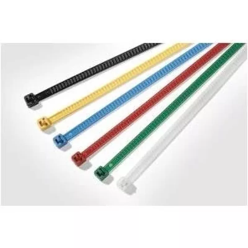 HellermannTyton atsegamas plastikinis raištis LR55 195x4,7mm juodas, 25 vnt. 115-00002