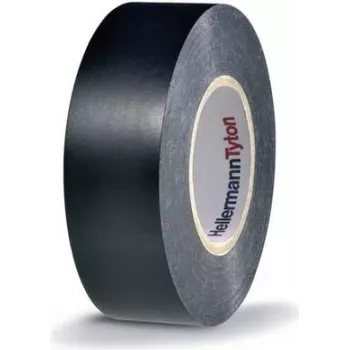 HellermannTyton HTAPE-FLEX15-25x25-PVC-BK elektroizoliacinė juosta, PVC, juoda, 25 mm x 25 m, 0,15 mm storio 710-00137