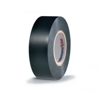 HellermannTyton HTAPE-FLEX1000+ juoda PVC elektros izoliacinė juosta, 19 mm x 20 m, 105 °C, RoHS 710-00602