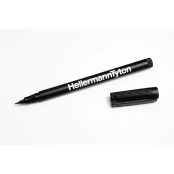 HellermannTyton 500-50820 Nuolatinis žymeklis juodas apvalus antgalis 2 vnt.
