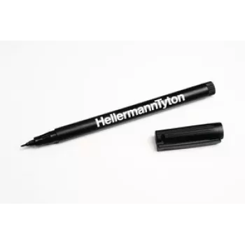 HellermannTyton 500-50820 Nuolatinis žymeklis juodas apvalus antgalis 2 vnt.