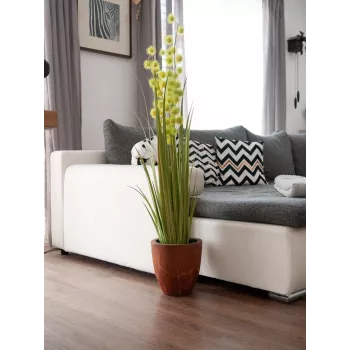 EUROPALMS Pompom Grass dirbtinis augalas, 122 cm, žalias 82500136