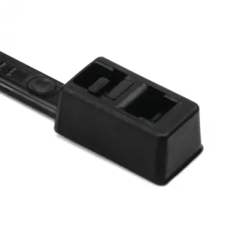 HellermannTyton T30R juodas PA66 kabelių raištis 395 x 4,7 mm, 100 vnt. 117-00008
