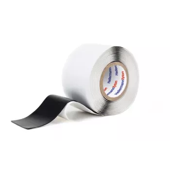 HellermannTyton HTAPE-POWER 670-VM-PVC/IIR-BK saviaglomeruojanti izoliacinė juosta 3 m x 100 mm, juoda, 711-00304