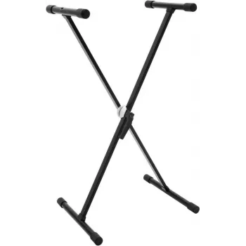 Dimavery SVT-1 klaviatūros stovas X formos su fiksavimo spaustuku, reguliuojamo aukščio, 20 kg apkrova, juodas