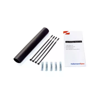 HellermannTyton 380-04004 TF21 termoizoliacinė mova, 2:1, 4,0 mm, juoda, 10 m