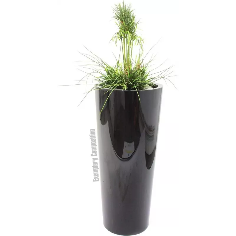 EUROPALMS Dirbtinės žolės kompozicija, 90 cm, žalia, juodame vazone 82600137
