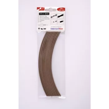 HellermannTyton 308-30314 termiškai susitraukiantis vamzdelis, 3 mm, juodas, 100 mm, 10 vienetų