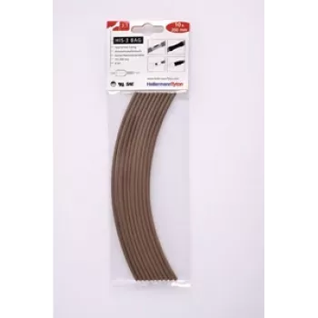 HellermannTyton 308-30314 termiškai susitraukiantis vamzdelis, 3 mm, juodas, 100 mm, 10 vienetų
