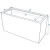 EUROPALMS Leichtsin Cube-50 raudonas aukšto blizgumo polistirolo dekoratyvinis kubas 50 cm 83011873