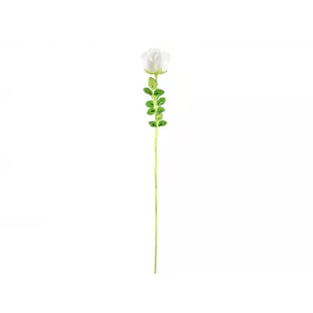 EUROPALMS Crystal Rose dirbtinė gėlė, balta, 81 cm, 12 vnt. 82600208