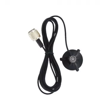 Midland 6678 magnetinis laikiklis su TNC jungtimi, 4 m RG-58 kabelis, juodas