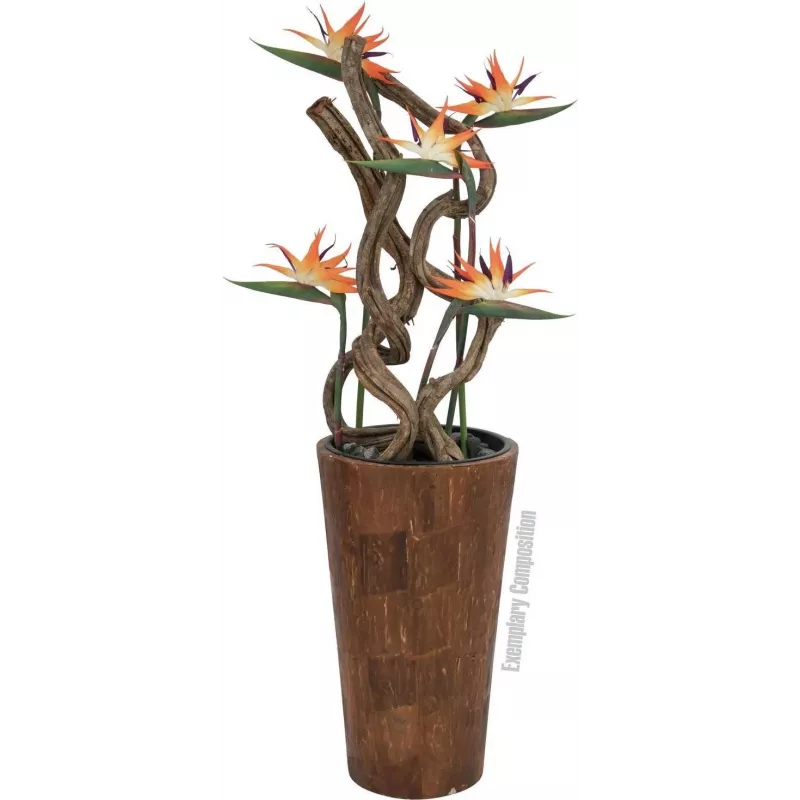 EUROPALMS dirbtinė rojaus paukščio gėlė, oranžinė, 95 cm 82530559
