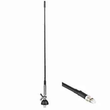 MIDLAND Albrecht CB radijo antena T-27 su FME, 60 cm, 26-28 MHz, 100 W PEP, 50 Ohm 67110.01
