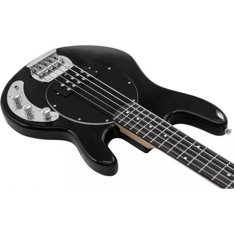Dimavery MM-505 5 stygų elektrinė bosinė gitara, juoda 26222096