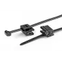 HellermannTyton T50ROSEC5A-PA66W-BK kabelio raištis su fiksavimo spaustuku, 200 mm x 4,6 mm, juodas, 100 vnt. 156-03219