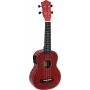 DIMAVERY UK-100 sopraninė ukulėlė, liepsnotai raudona 26255807