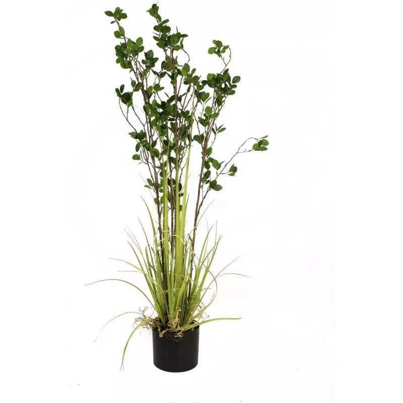 EUROPALMS Amžinai žaliuojantis krūmas su žole, dirbtinis augalas, 120 cm 82600183