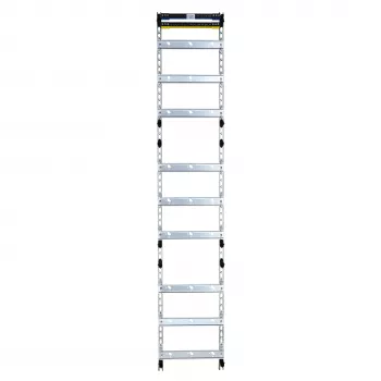 f-tronic V19 vieno lauko skirstymo skydas, 9 eilės, 108 moduliniai vienetai, H 1350 mm, cinkuotas plienas 7143625