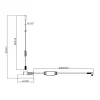Midland Albrecht MAG31 DAB+ magnetinė antena su stiprintuvu, Band III, 3 m kabelis, SMB jungtis 62336