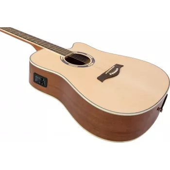 DIMAVERY JK-500 akustinė gitara, su išpjova, natūralaus medžio spalvos 26231388