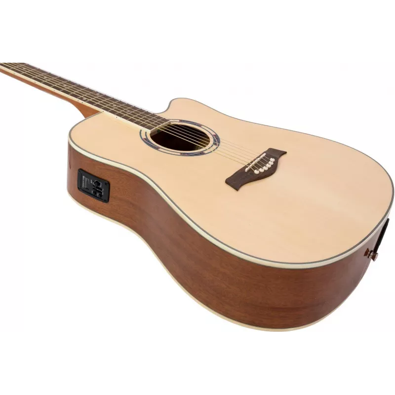 DIMAVERY JK-500 akustinė gitara, su išpjova, natūralaus medžio spalvos 26231388