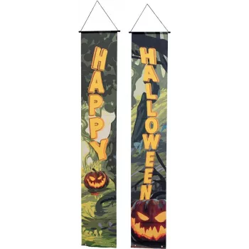 EUROPALMS Halloween dekoratyvinė vėliavėlė, Geisterwald, 2 vnt. rinkinys, 30x180cm (80164207)