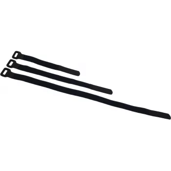 ACCESSORY BS-1 kibioji juosta kabelių rišimui 25x195mm, juoda, 10 vnt. 30006023