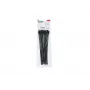 HellermannTyton SOFTFIX® atsegamas plastikinis raištis 260 x 7 mm, juodas, 12 vnt. 115-07270