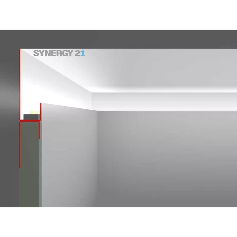 SYNERGY21 LED profilis 200cm cinko lakštas Type B40 S21-LED-PR00140