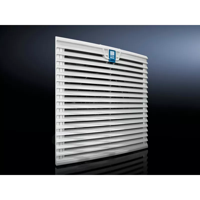 Rittal išleidimo filtras SK 3237.1xx filtro ventiliatoriams, G3, IP54, 204 x 204 mm, šviesiai pilkas 3237208