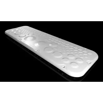 Rittal SZ plastikinė flanšinė plokštė 3 dydžio AX/KX korpusams, 300 mm pločio, šviesiai pilka 2563300