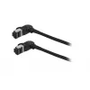 SYNERGY21 S218115 CAT6A S/FTP plonas komutacinis kabelis, RJ45, 2m, juodas, 500MHz, LSZH, sukimosi jungtis