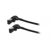 SYNERGY21 S218115 CAT6A S/FTP plonas komutacinis kabelis, RJ45, 2m, juodas, 500MHz, LSZH, sukimosi jungtis
