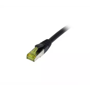Synergy21 CAT6A S-STP lauko komutacinis kabelis RJ45 25m juodas, atsparus UV/vandeniui, AWG26