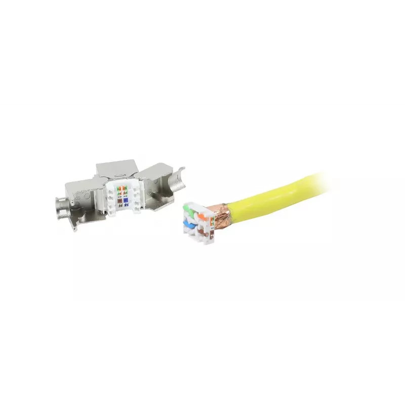 SYNERGY21 S216378V3 CAT8.1 RJ45 Keystone modulis, slim-line trumpas, GHMT sertifikuotas, baltas