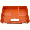 PETEX 43924035 DIN 13169 pirmosios pagalbos rinkinio dėžė, oranžinė, 350 x 140 x 240 mm