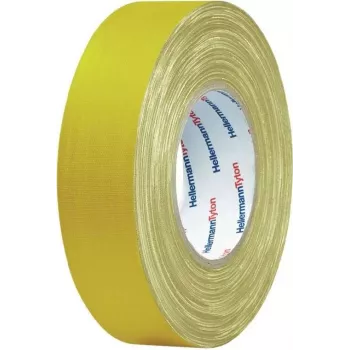 HellermannTyton HTAPE-TEX-19x10 universali audinio juosta, geltona, 19 mm x 10 m 712-00202