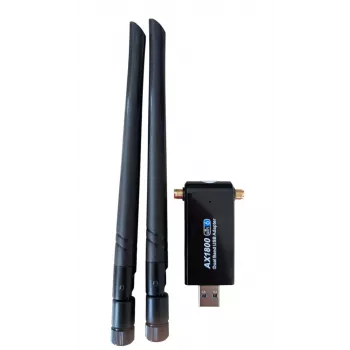 ALLNET Wireless AX 1800Mbit USB 3.0 WLAN adapteris ALL-WA1800AX-EXT su išorinėmis antenomis
