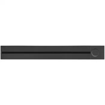 SYNERGY21 MODULRAIL 600mm elektros skirstytuvas su jungikliu, 3 Schuko lizdai, juodas S21-MR005