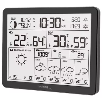 Techno Line WD3000 WLAN oro stotis su 4 dienų prognoze ir lauko jutikliu WD3000 Wetterstation