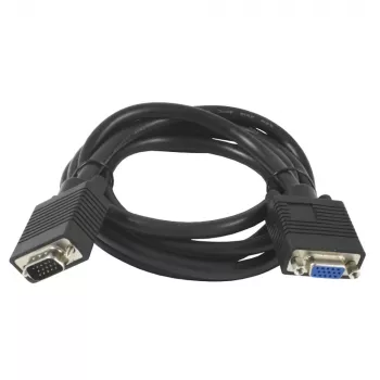 SYNERGY21 S215297 VGA prailginimo kabelis, 1,8 m, vyriškas į moterišką, juodas