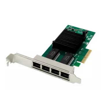 ALLNET PCIe 1G x4 keturių prievadų serverio tinklo plokštė - Varinė RJ45 - Intel I350 (ALL0136v2-4-GB-TX/I350T4)
