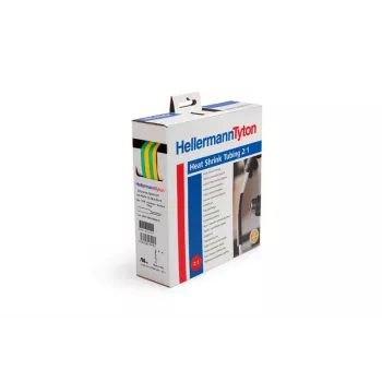 HellermannTyton HIS-PACK šilumai traukiantis vamzdelis 6,4/3,2 mm geltonas/žalias 5 m 300-30647