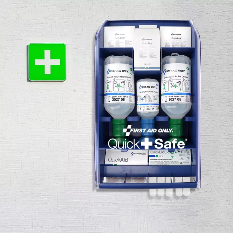 First Aid Only Quick+ Safe DIN EN 15154-4 mėlyna pirmosios pagalbos vaistinėlė (P-44027 00)