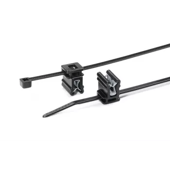 HellermannTyton T30REC4A-PA66HS/PA66HIRHS-BK juodas karščiui atsparus smūgiams atsparus kabelių raištis 150x3,5mm, 500 vnt. paketas 150-76090