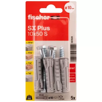 Fischer SX Plus tvirtinimo kaištis 10 x 50 mm, 5 vnt. 567828