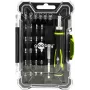 GOOBAY TOOLS 77840 precizinių atsuktuvų rinkinys su 35 antgaliais, S2 plieno, aliuminio rankena, elektronikai
